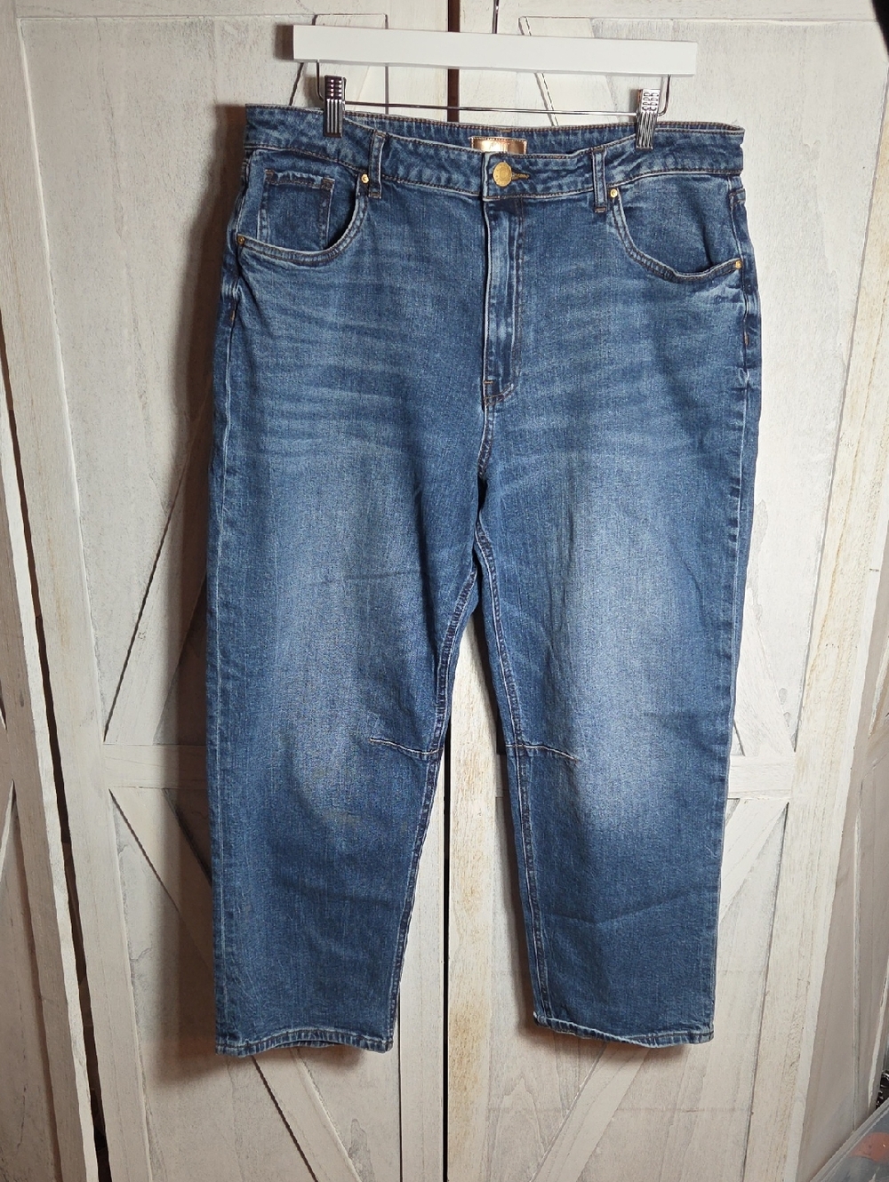 Kut From The Kloth Ashley High Rise Slouchy Barrel Jeans Size 16